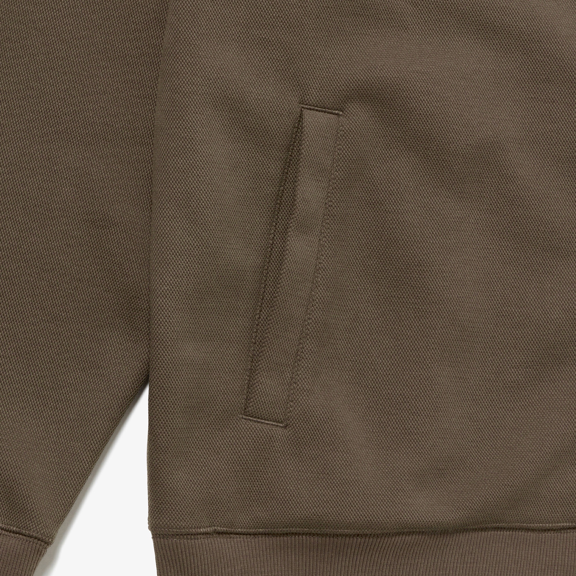 鹿の子ジップニット