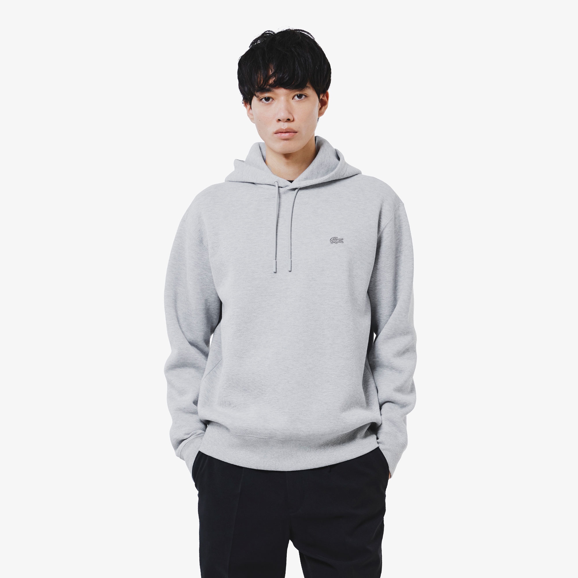 鹿の子ニットワントーンフーディー