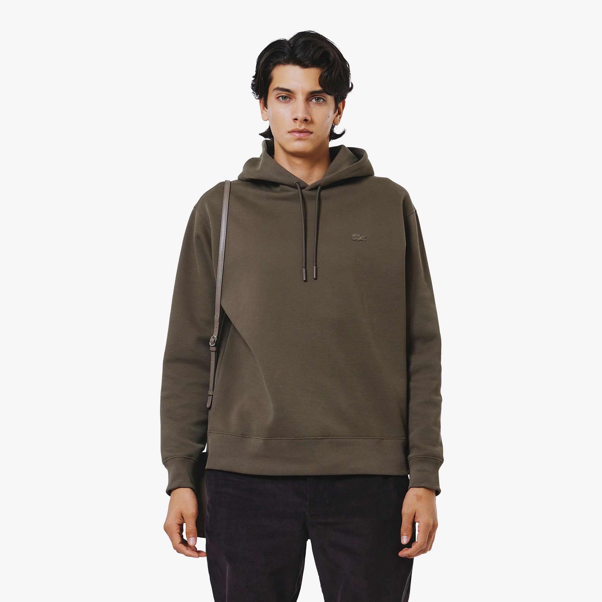 鹿の子ニットワントーンフーディー