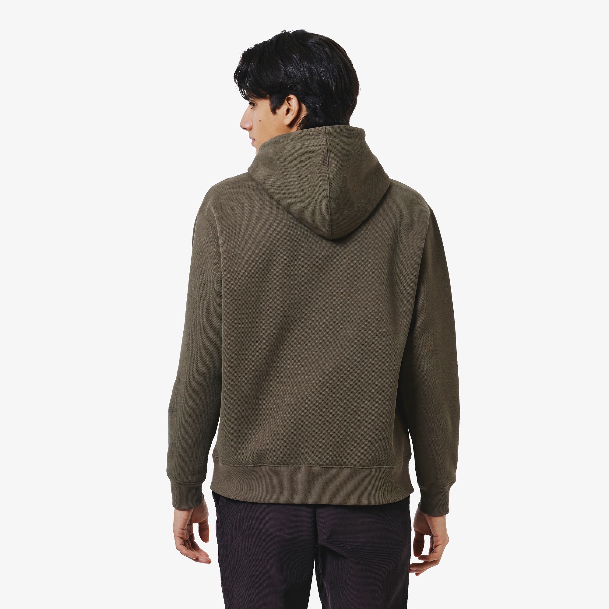 鹿の子ニットワントーンフーディー