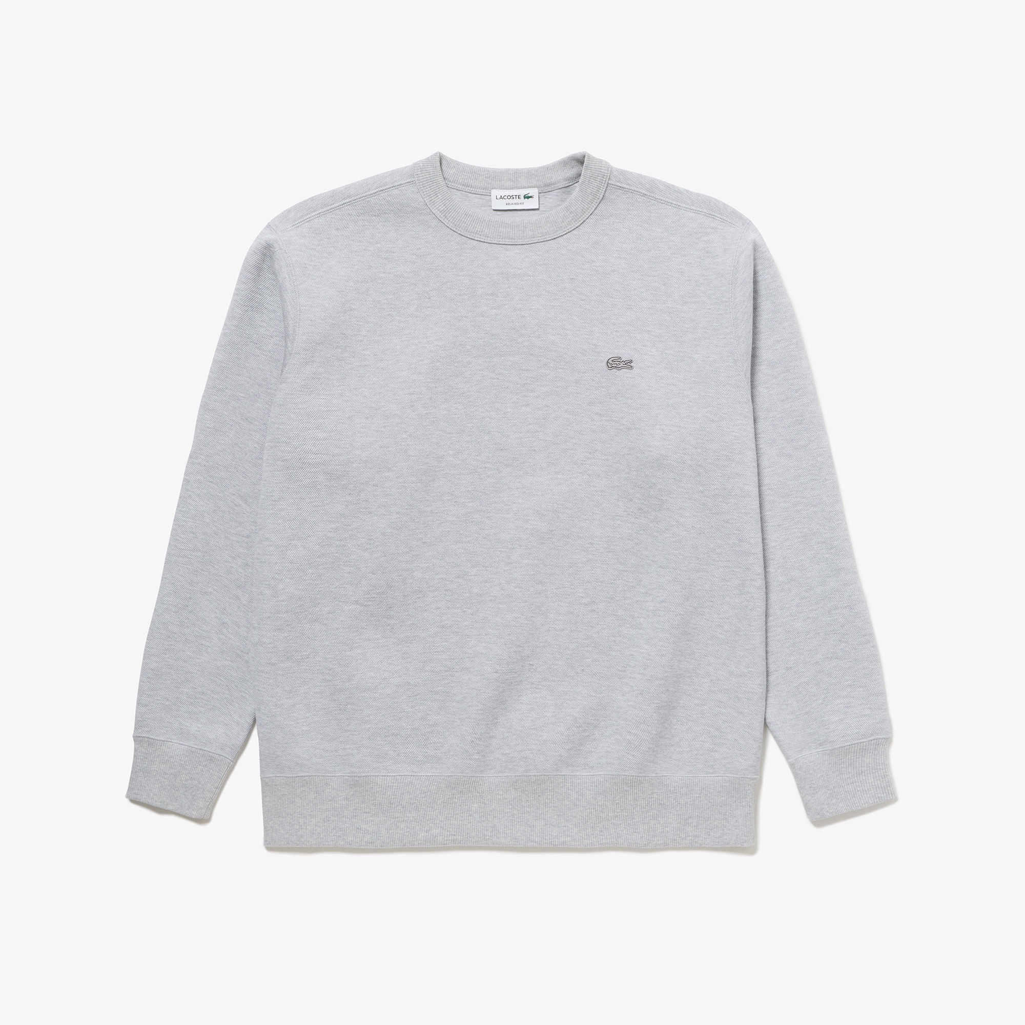 鹿の子ニットワントーンクルーネック