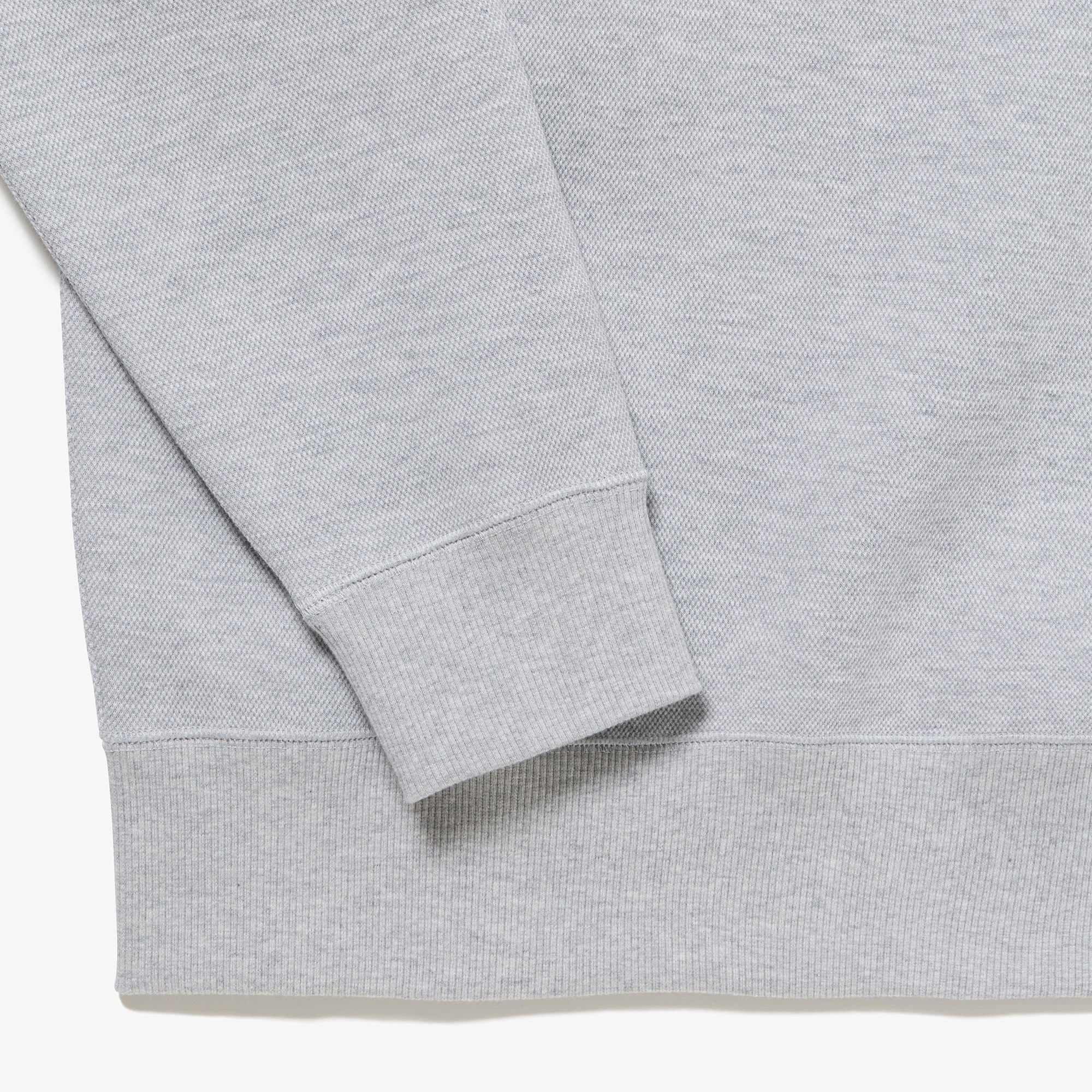 鹿の子ニットワントーンクルーネック