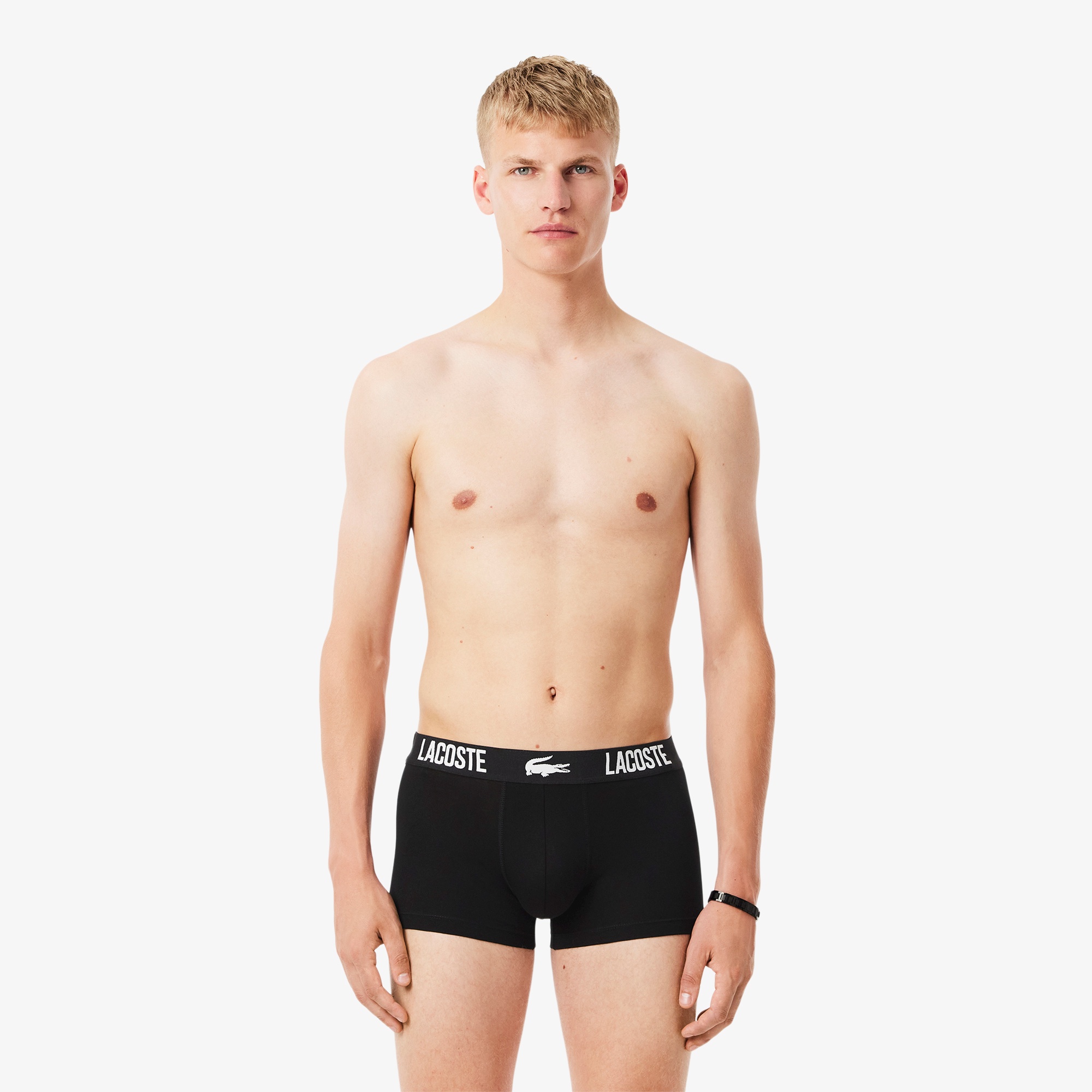 LACOSTE ポロシャツとショーツセット 3パックストレッチコットントランクショーツ 5H2393 - ラコステ