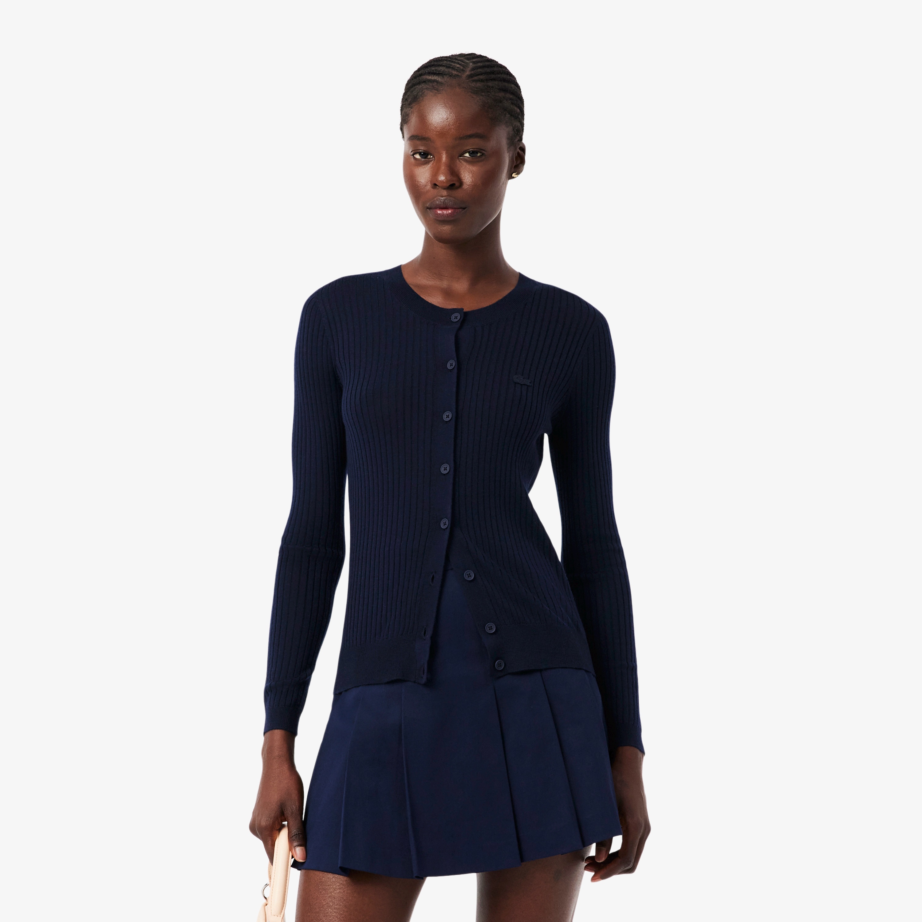 3Dニッティングメリノウールカーディガン