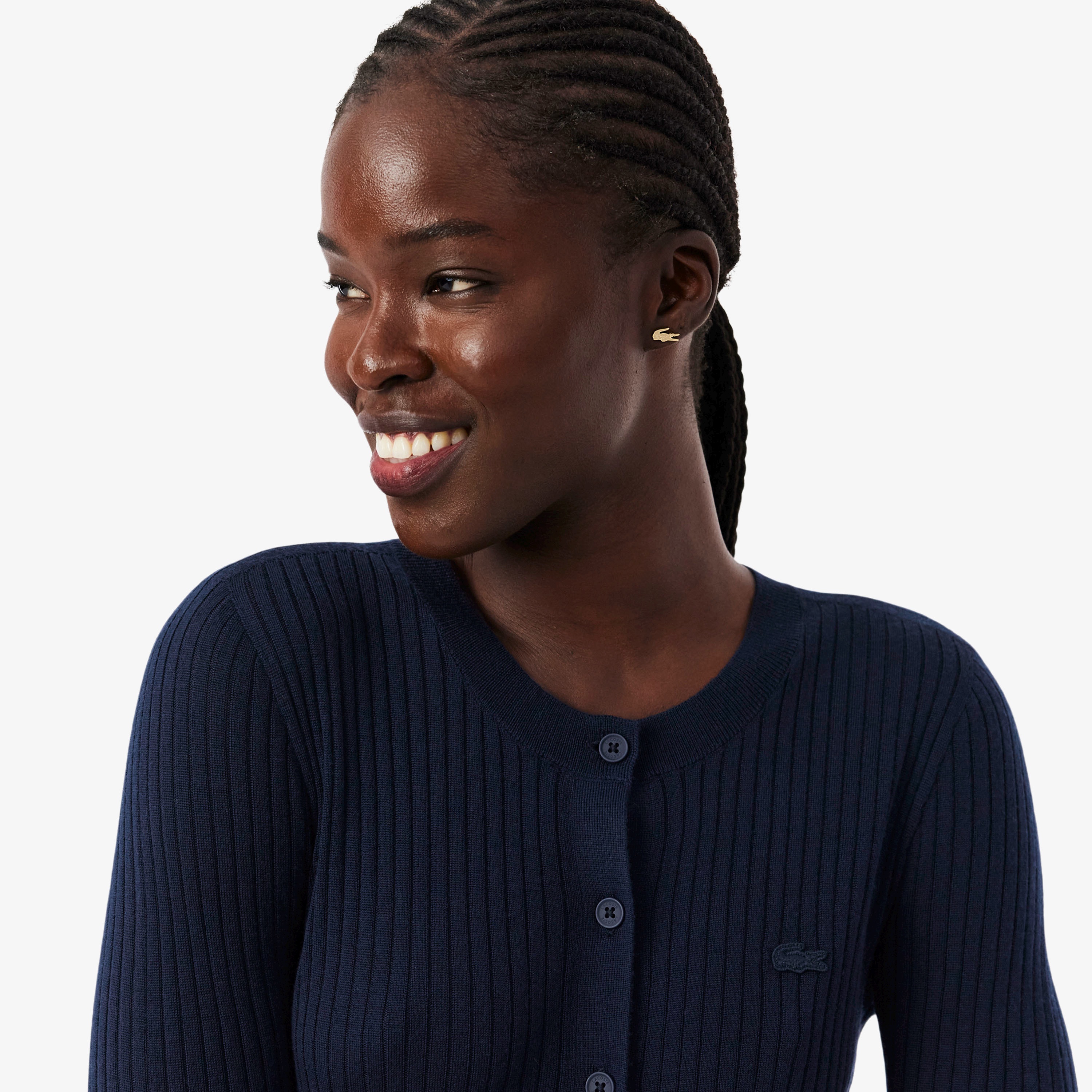 3Dニッティングメリノウールカーディガン