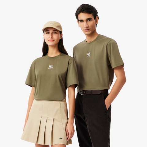 スモールパリロゴクルーネックTシャツ