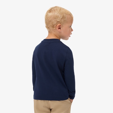 JUNIOR ベーシックワニロゴパッチ長袖Tシャツ
