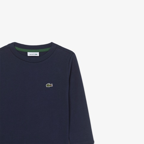 JUNIOR ベーシックワニロゴパッチ長袖Tシャツ