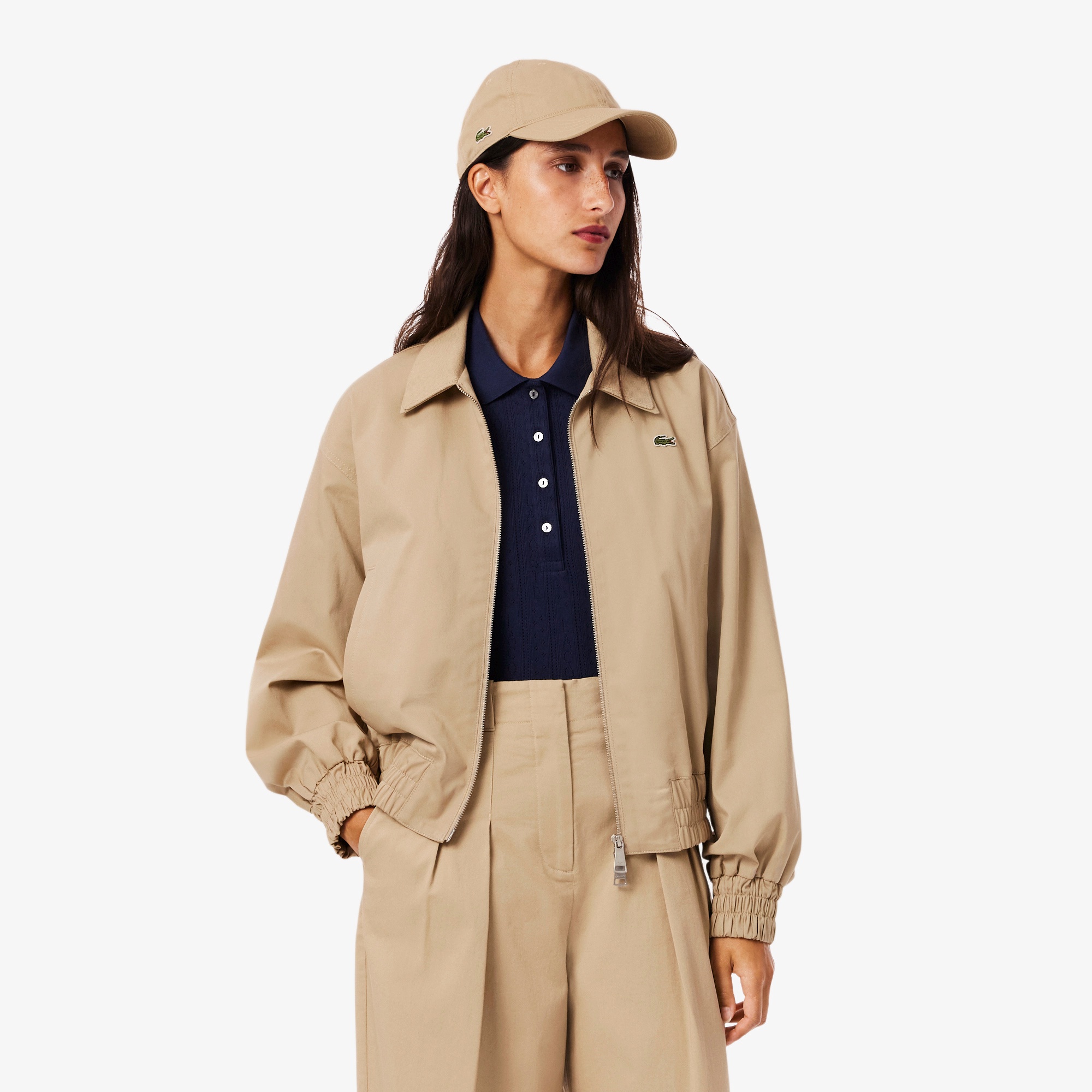 【未使用タグ付】LACOSTE ライトブルー スプリングコート 36 BPF01_LSPW_BH5946-99_BUQ00?$