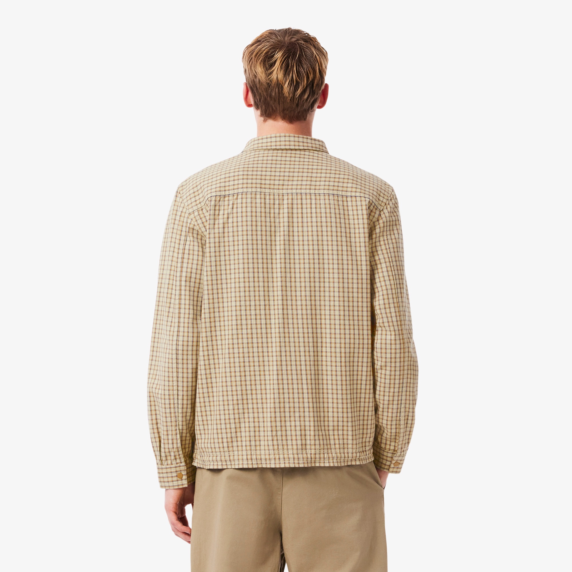 オーバーサイズフィットチェックフランネルシャツ