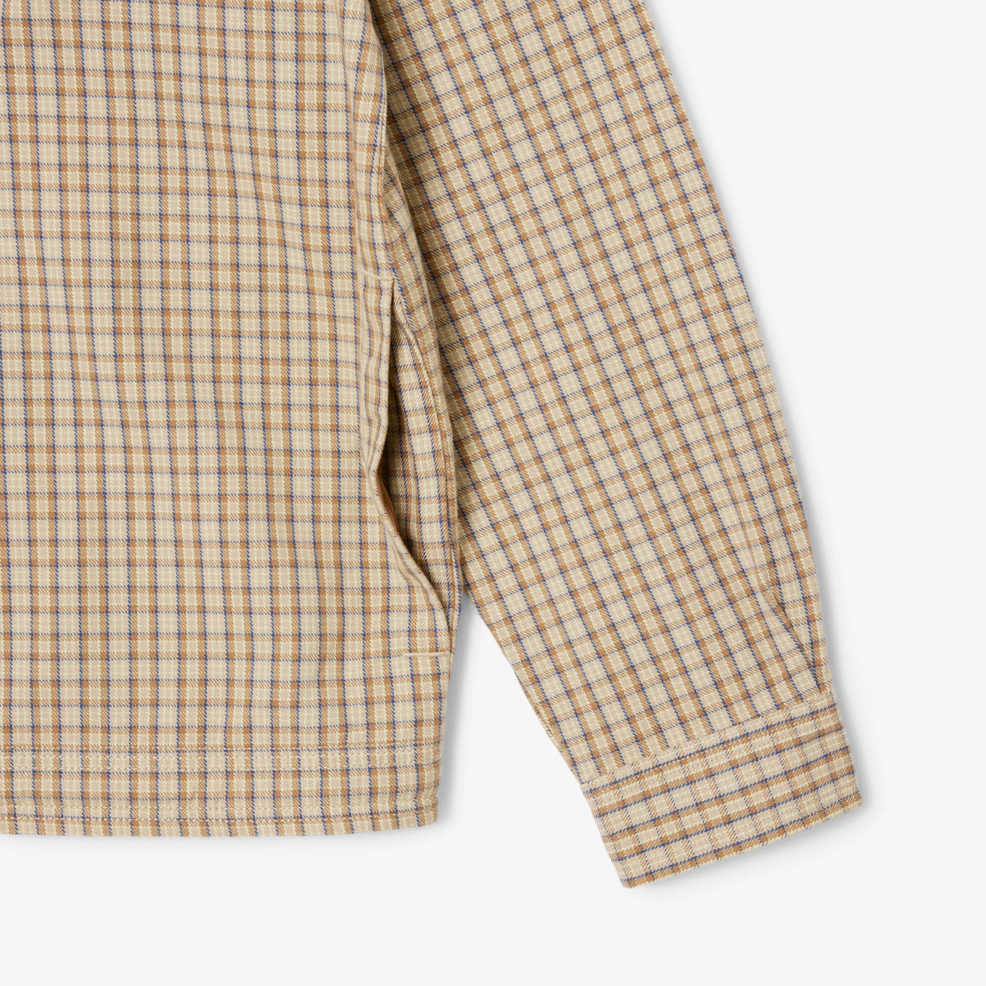 オーバーサイズフィットチェックフランネルシャツ