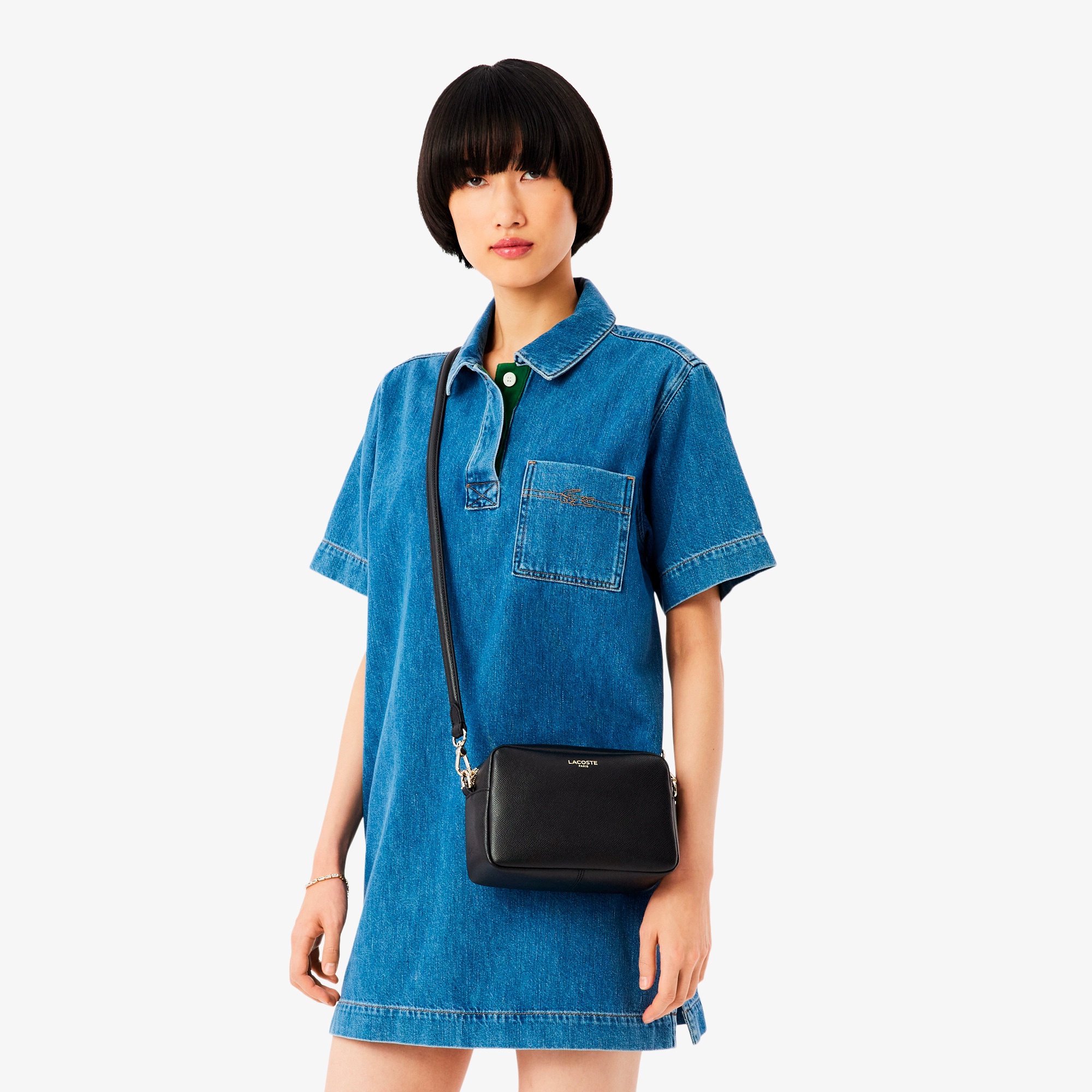 シャンゼリゼ レザースクエアミニショルダーバッグ