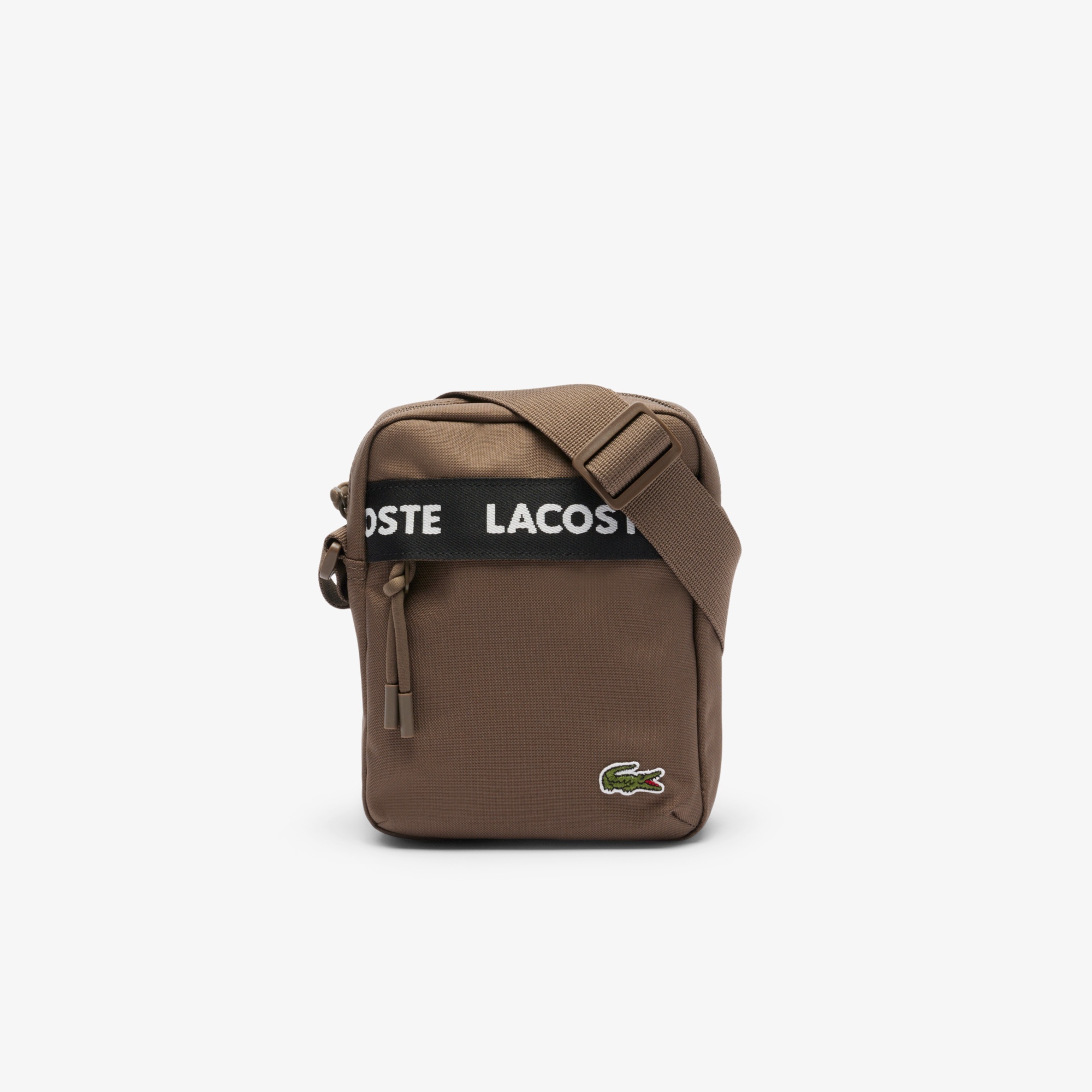 美品　ラコステ embossing logo ショルダーバッグ Y2k　黒 LACOSTE - 美品 ラコステ embossing logo ショルダーバッグ Y2k
