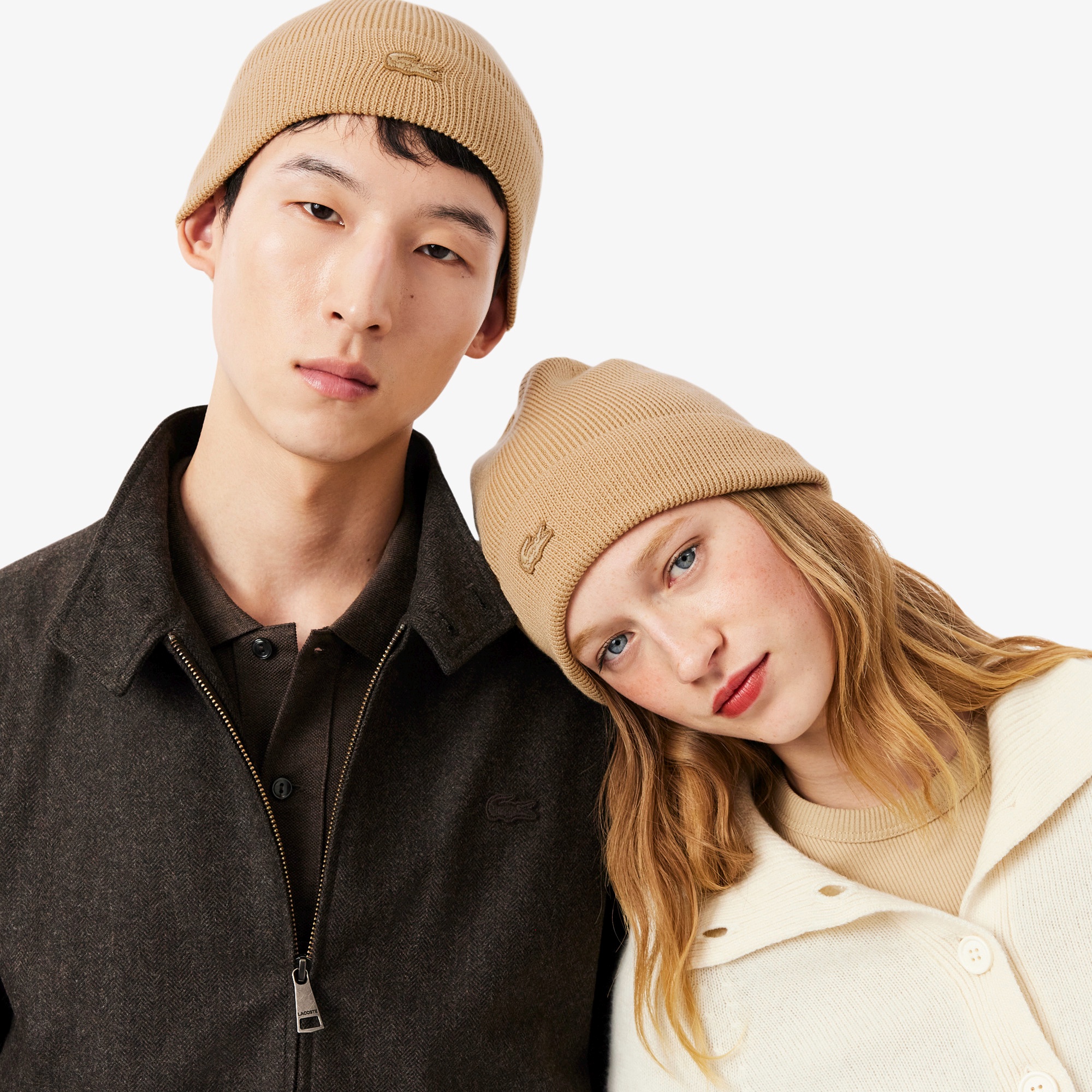 メリノウールリブニットビーニー