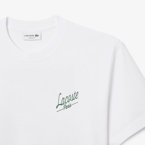 ラコステパリバックプリントTシャツ