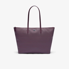 【希少】LACOSTE ラコステ 高級 キャディバッグ ネイビーパープル パフィークロコ キルテッドバッグ NU4471PZ - ラコステ（LACOSTE