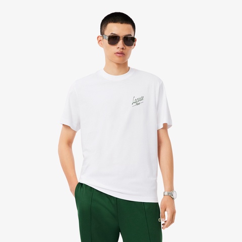 ラコステパリバックプリントTシャツ