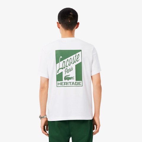 ラコステパリバックプリントTシャツ