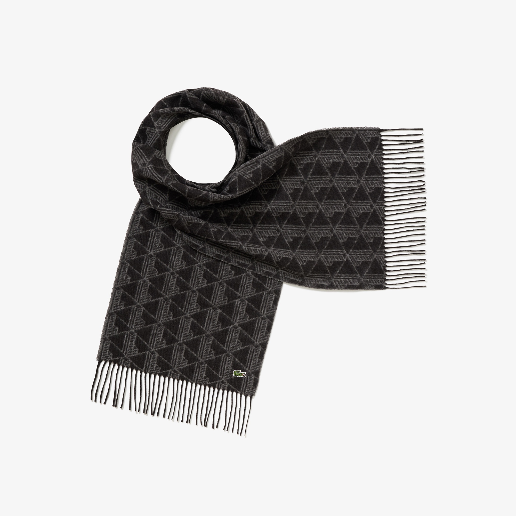 サスティナブルモノグラムジャカードマフラー