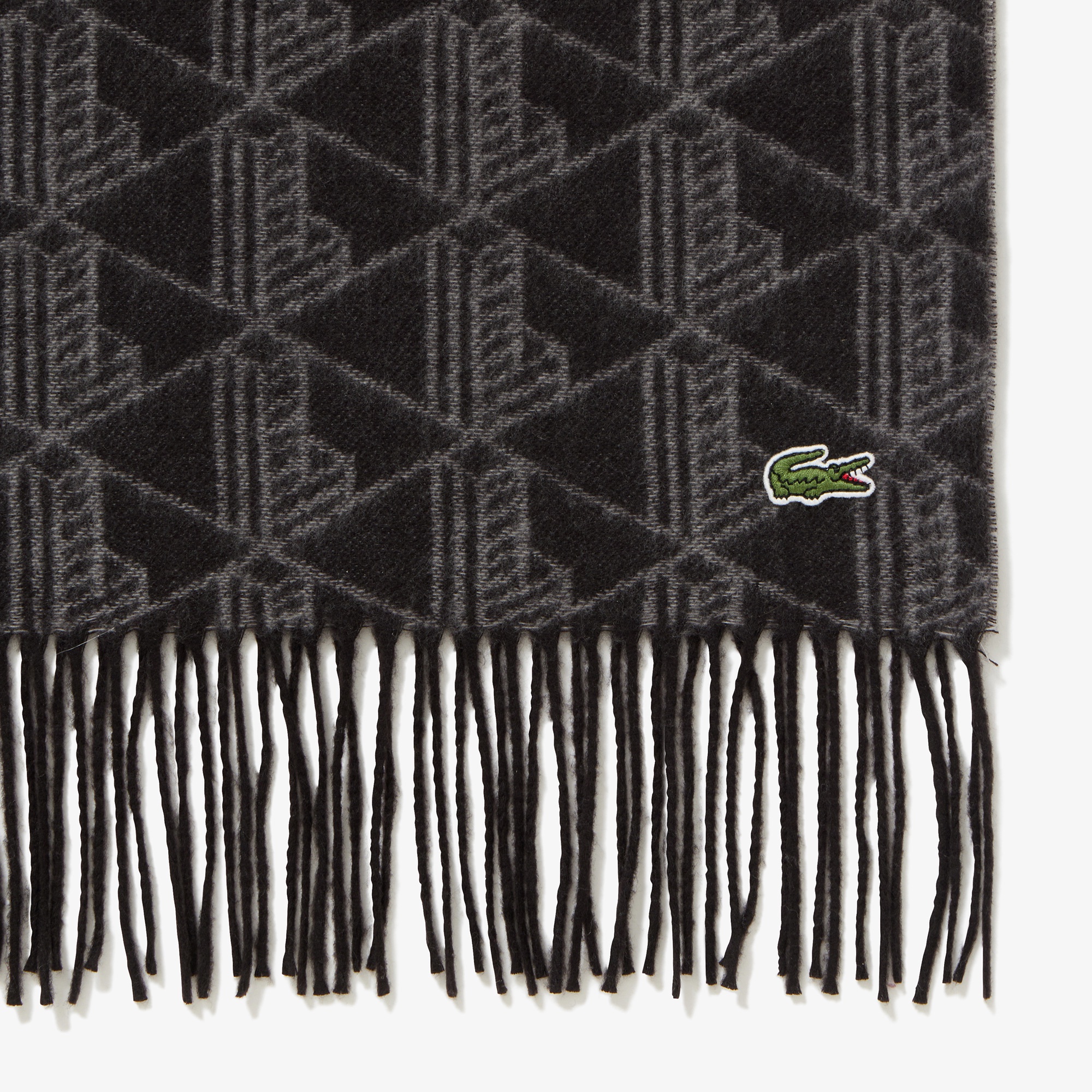 サスティナブルモノグラムジャカードマフラー