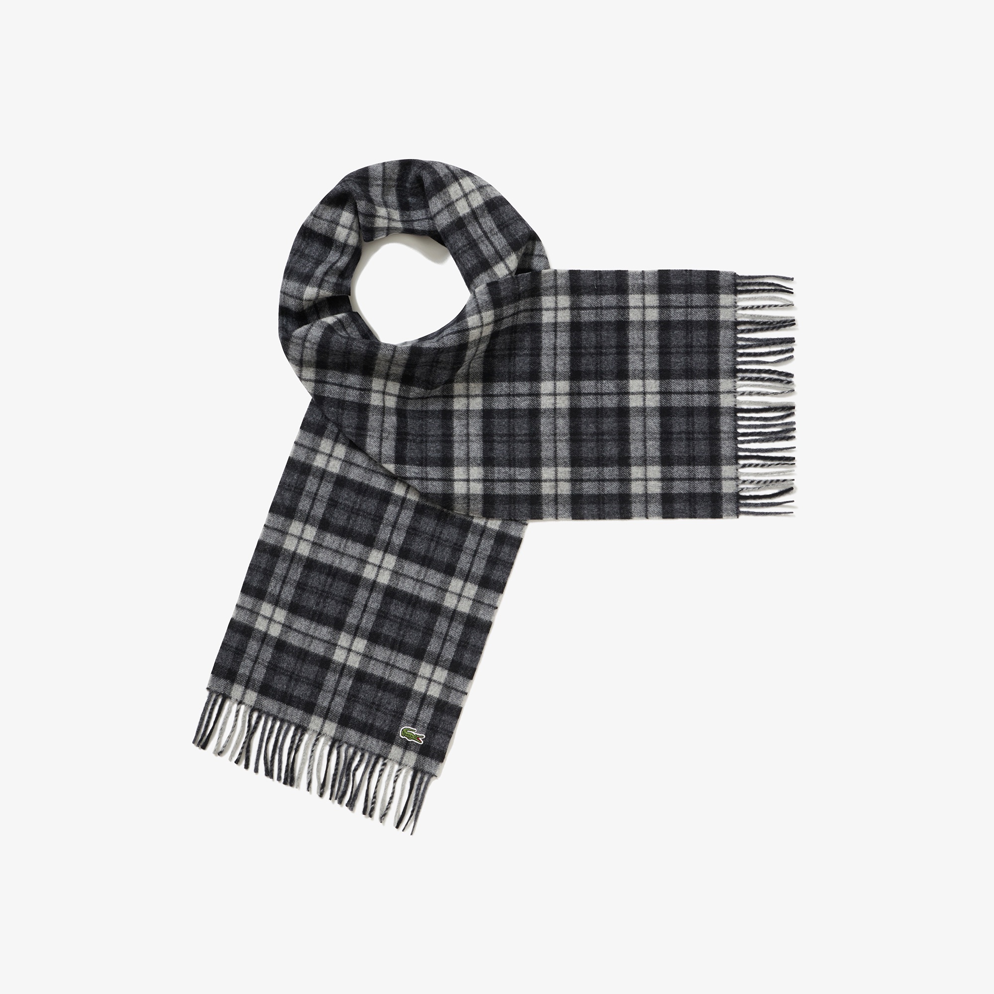 メリノウールチェックマフラー