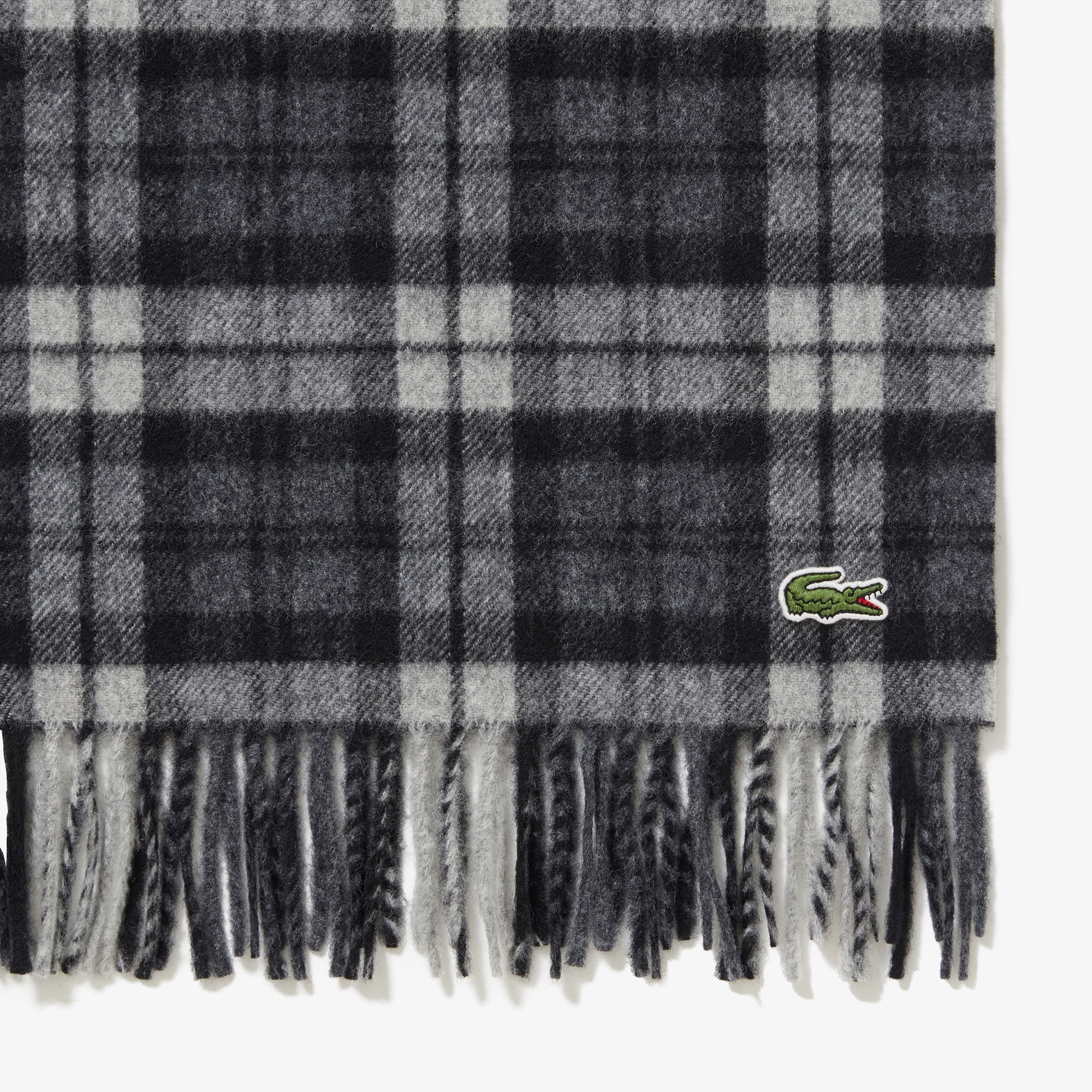 メリノウールチェックマフラー