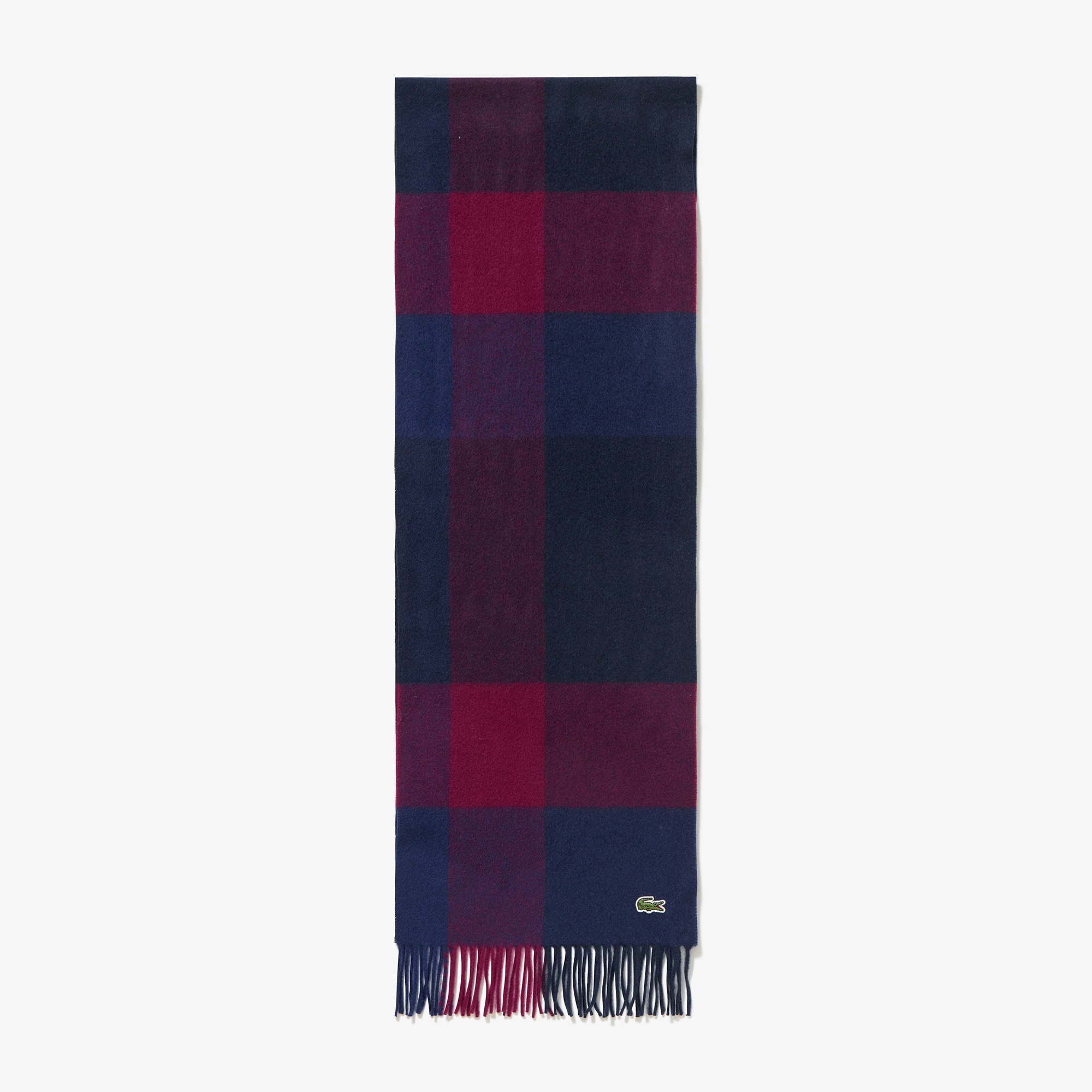 メリノウールブロックチェックマフラー