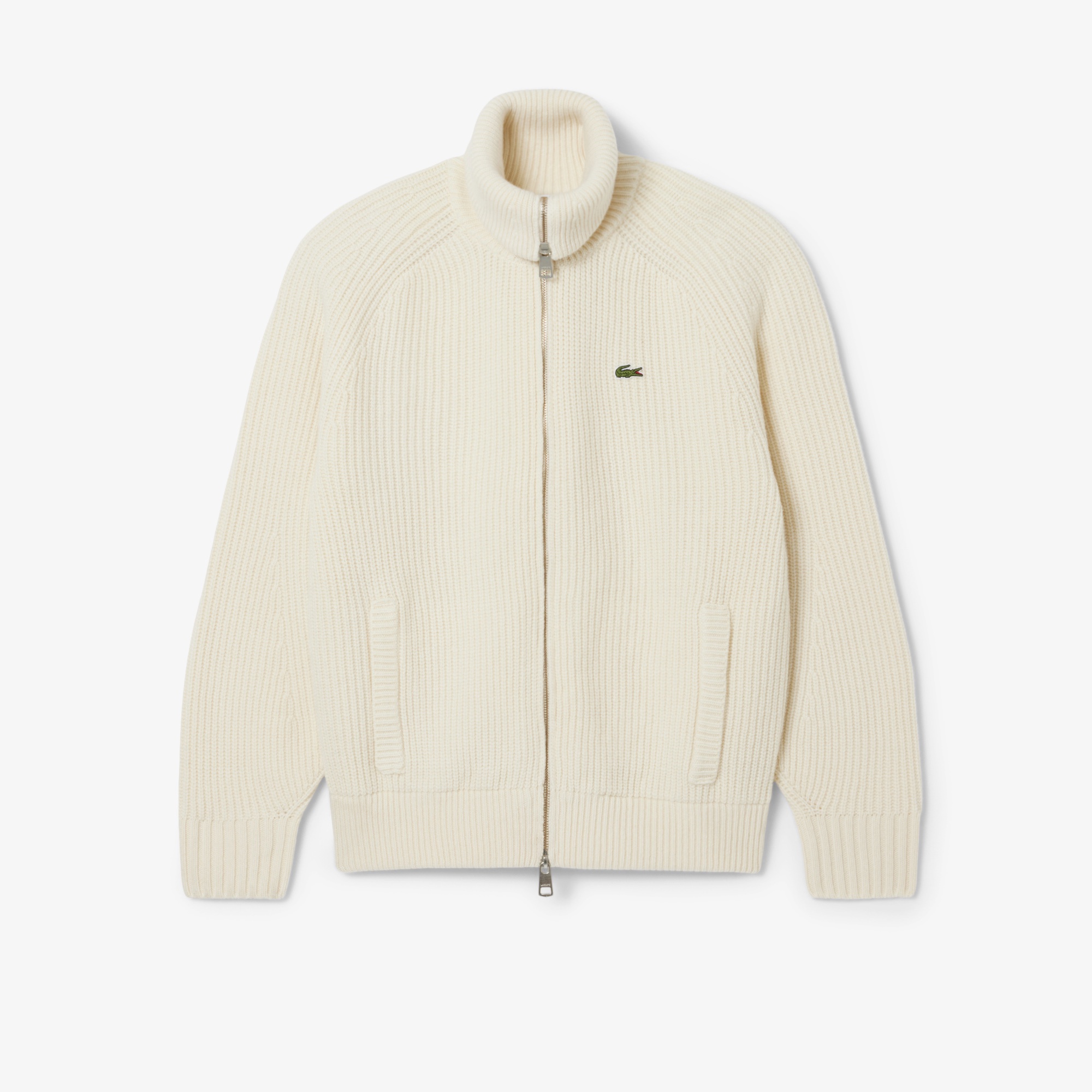 ローゲージハイネックジップセーター