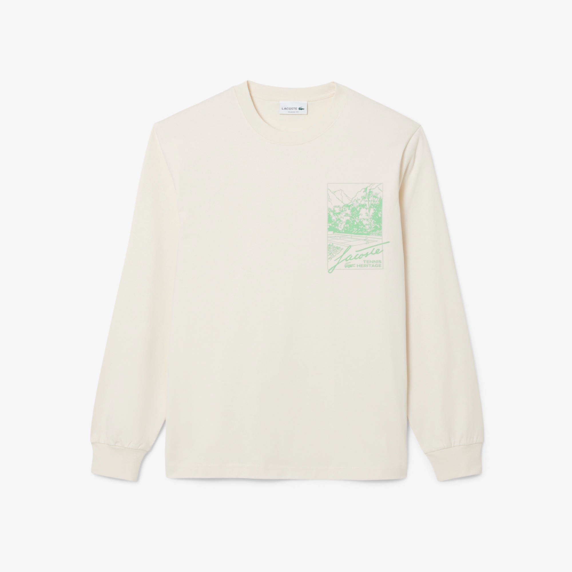 テニスヘリテージプリントロングスリーブTシャツ