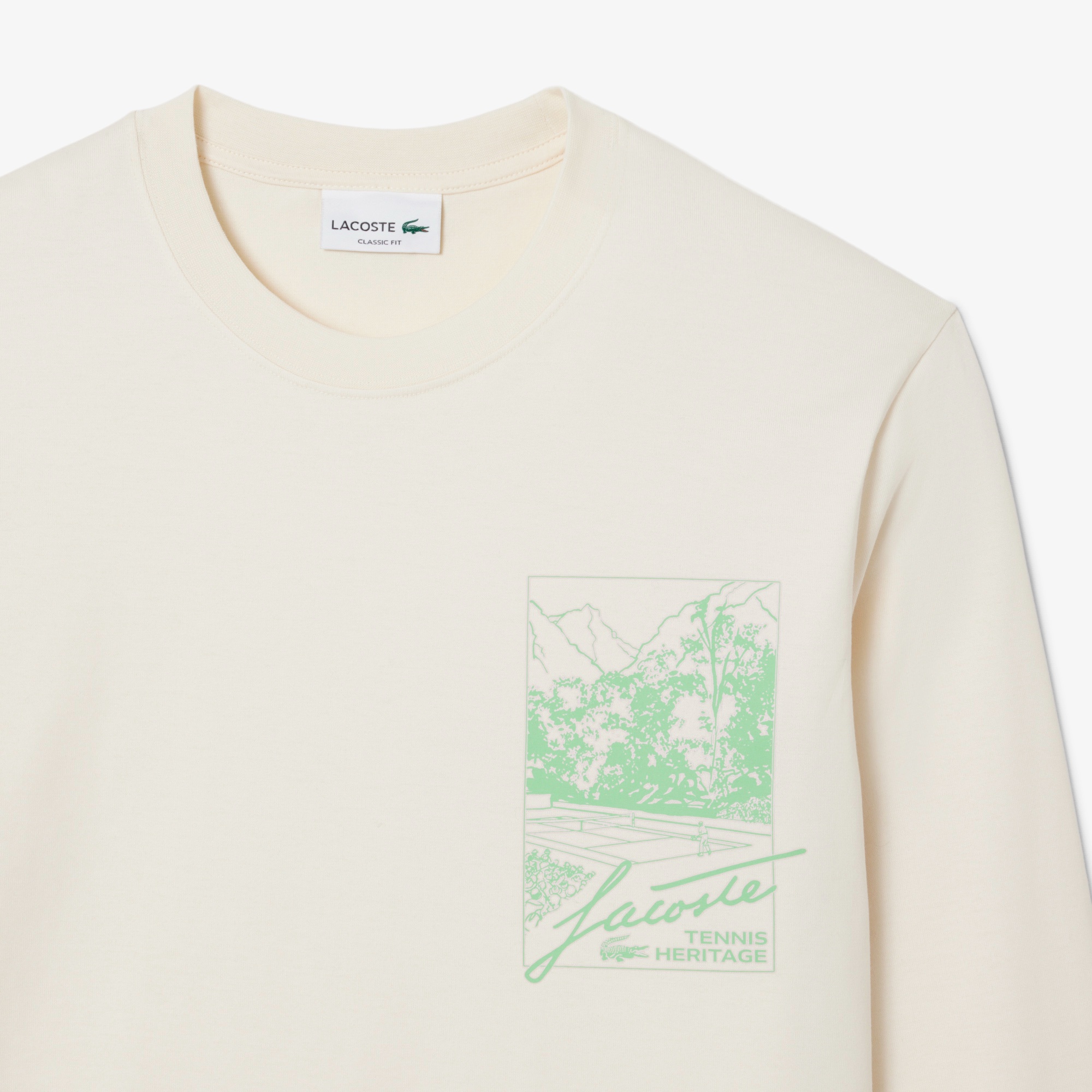 テニスヘリテージプリントロングスリーブTシャツ