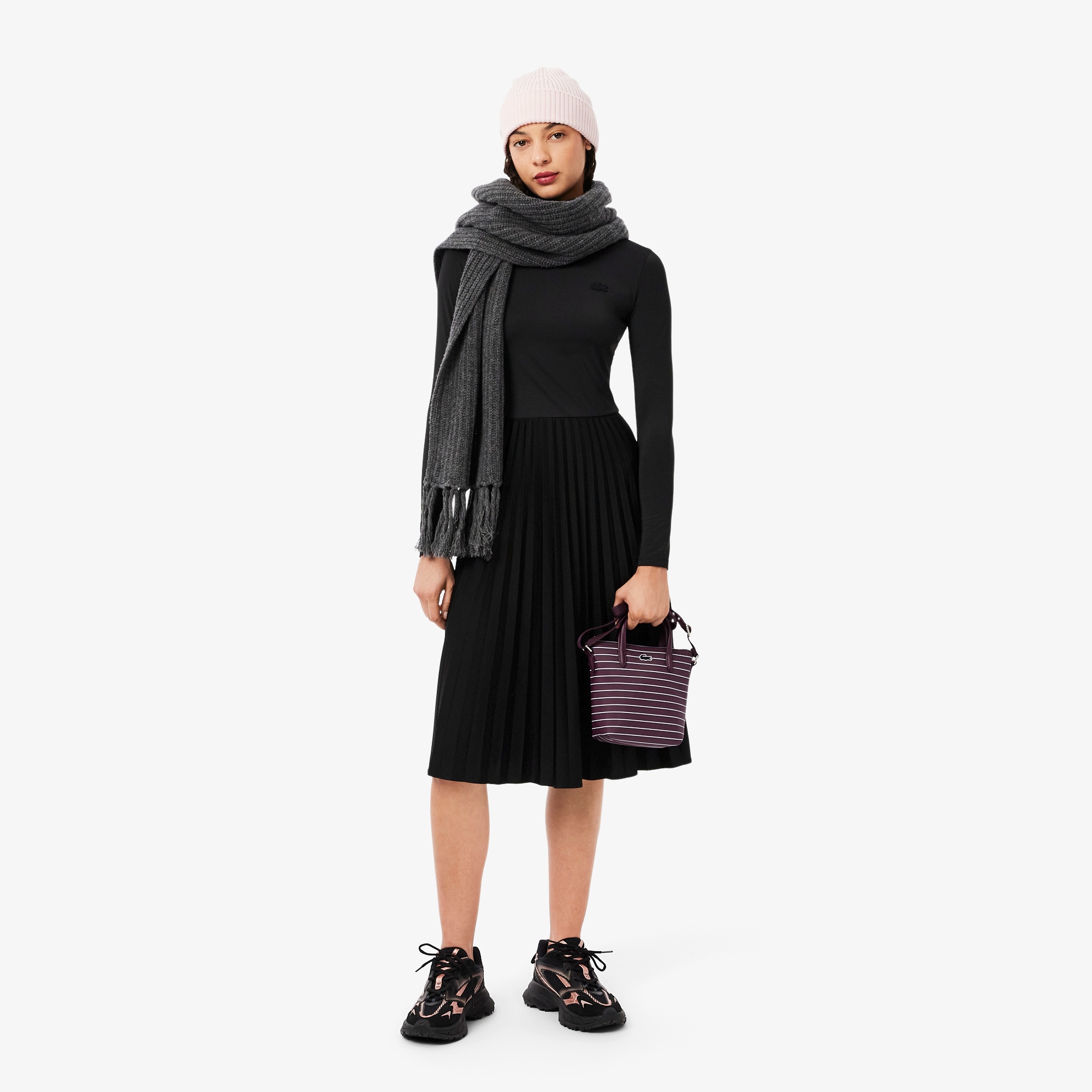 L.12.12コンセプトシーズナル ボーダーミニトートバッグ