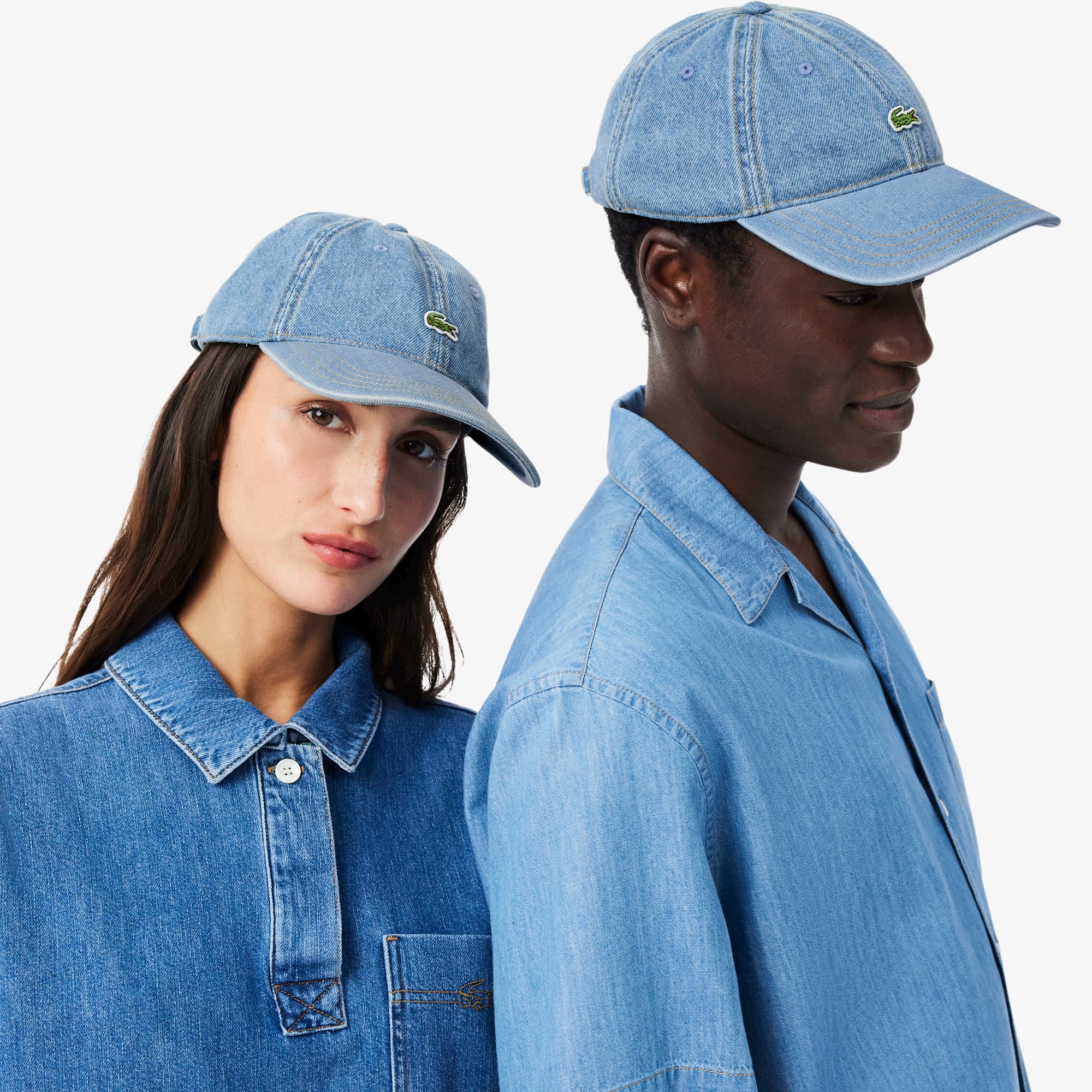 ウォッシュドデニムワンポイントキャップ