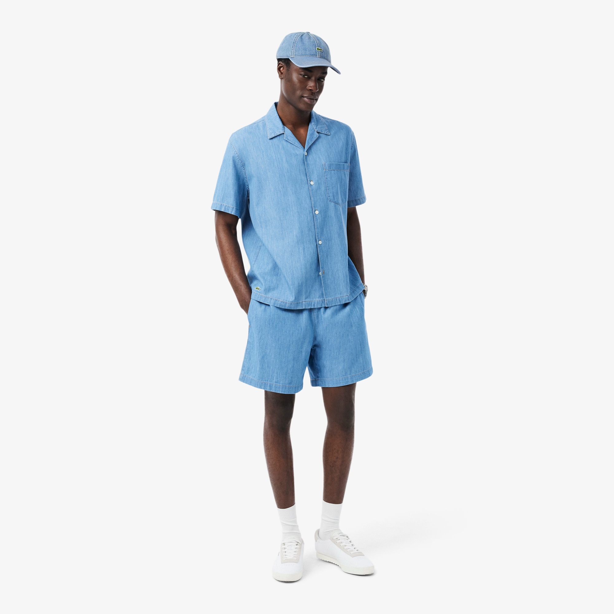 ウォッシュドデニムワンポイントキャップ