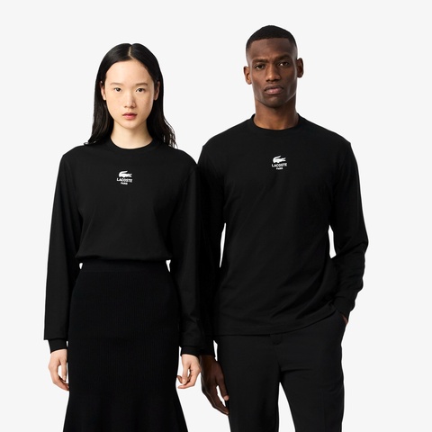 ワンポイントプリントロングスリーブTシャツ