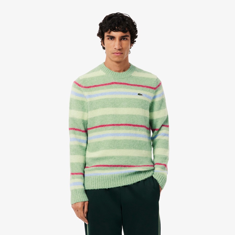 アルパカブレンドボーダーニットセーター AH5940 - ラコステ（LACOSTE