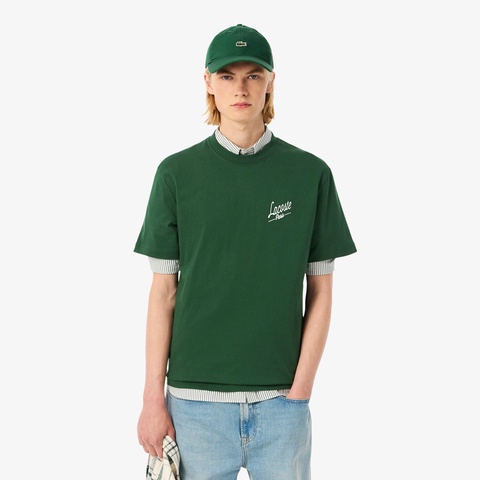 ラコステパリバックプリントTシャツ