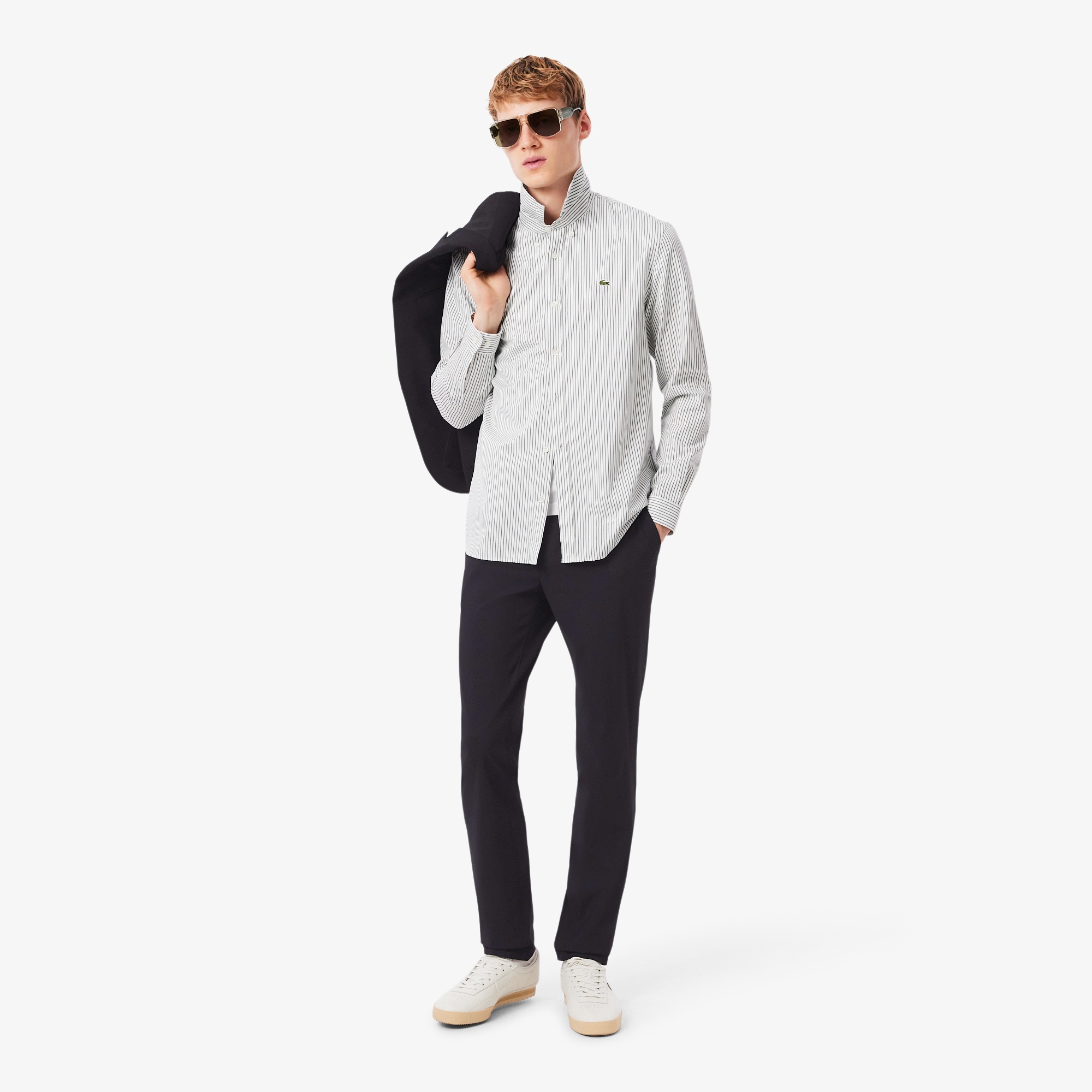 ラコステ　ウオームアップ　② 上下　Mサイズ相当 LACOSTE｜オーバーサイズ スタンドカラーシャツ | Rakuten