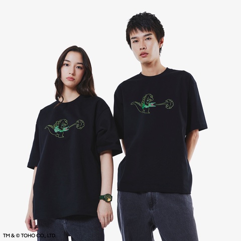 サイズ4 ゴジラ ラコステ モスラ Tシャツ LACOSTE ブラック サイズ4 ゴジラ ラコステ モスラ Tシャツ LACOSTE ブラック