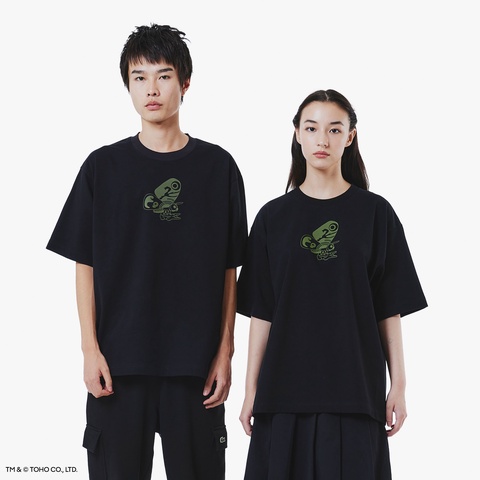 サイズ4 ゴジラ ラコステ モスラ Tシャツ LACOSTE ブラック サイズ4 ゴジラ ラコステ モスラ Tシャツ LACOSTE ブラック Mサイズ