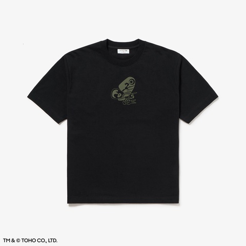 ラコステ x ゴジラ　Tシャツ　黒　5 L　LACOSTE GODZILLA LACOSTE GODZILLA 黒 ゴジラTシャツ ⑤ ラコステ x ゴジラ Tシャツ 黒