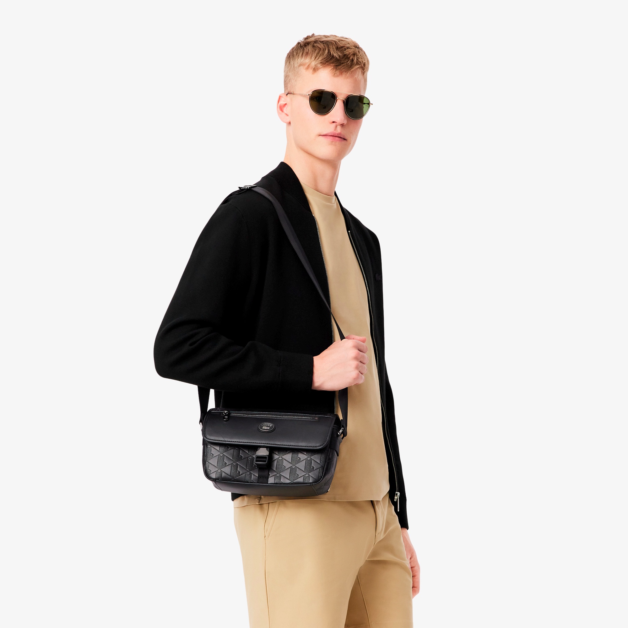 モノグラム エンボスレザーミニショルダーバッグ