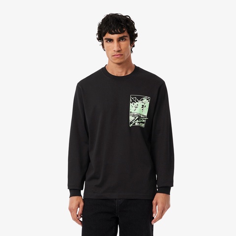 テニスヘリテージプリントロングスリーブTシャツ