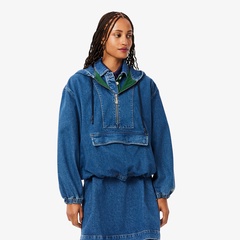 ラコステ　カーディガン フローラルジャカードシャギーニットカーディガン AH2923