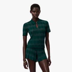 鹿の子地マキシ丈ドレス EF571EL - ラコステ（LACOSTE）公式