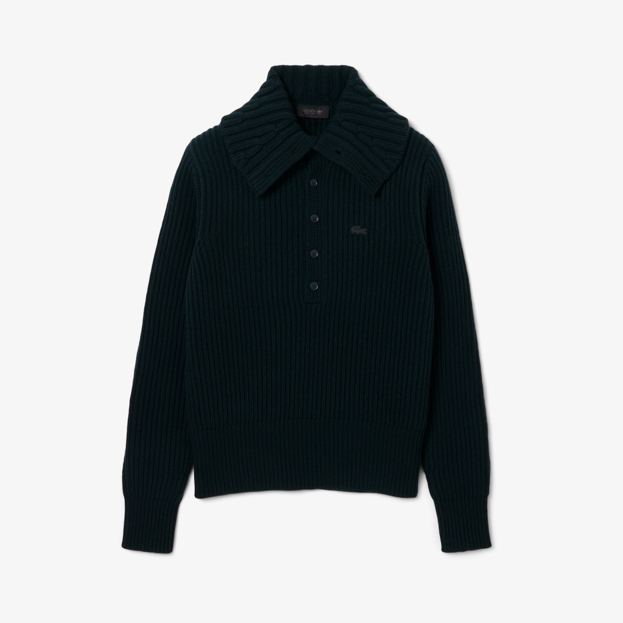 『FW25 Fashion Show』スタンドリブカラーニットポロセーター