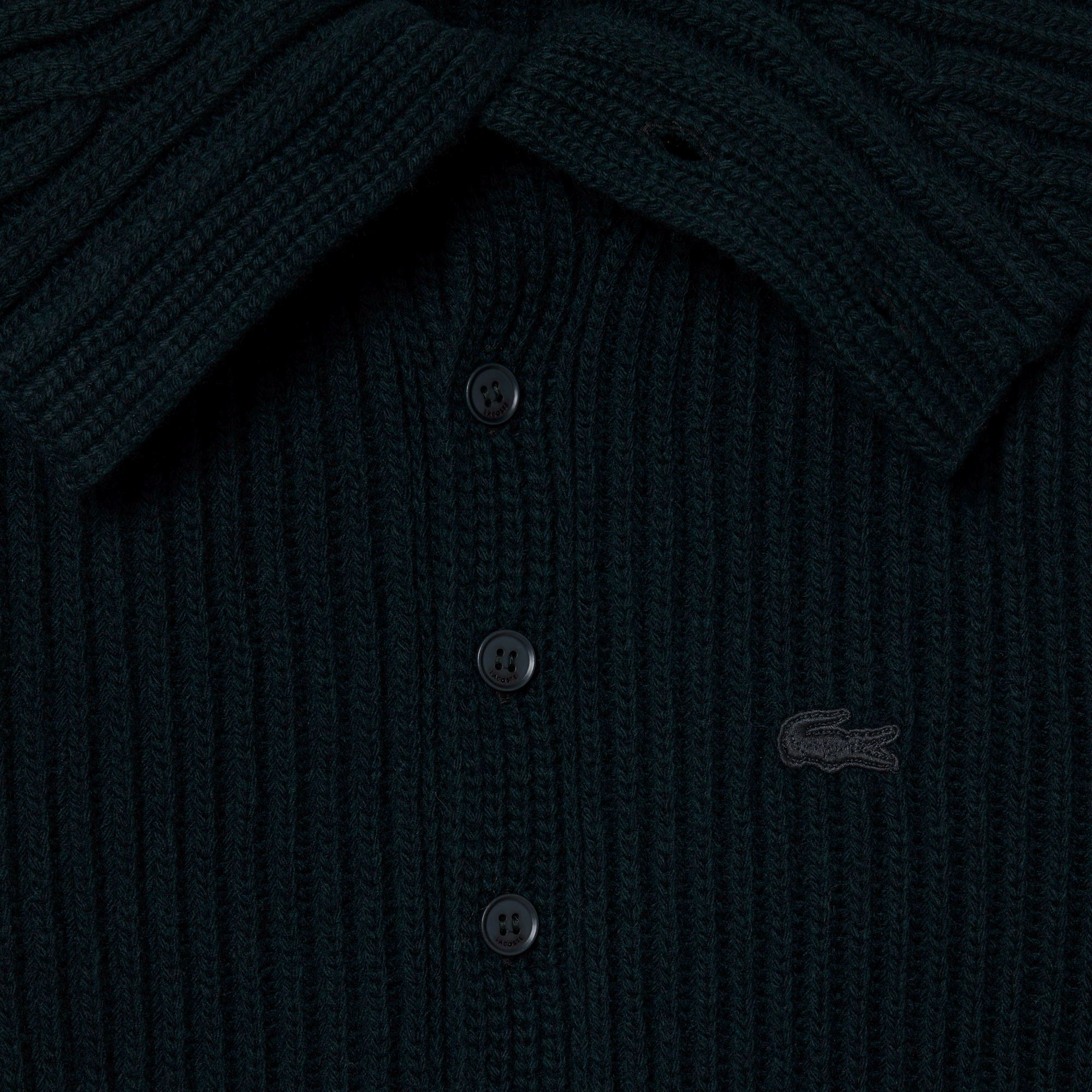 『FW25 Fashion Show』スタンドリブカラーニットポロセーター