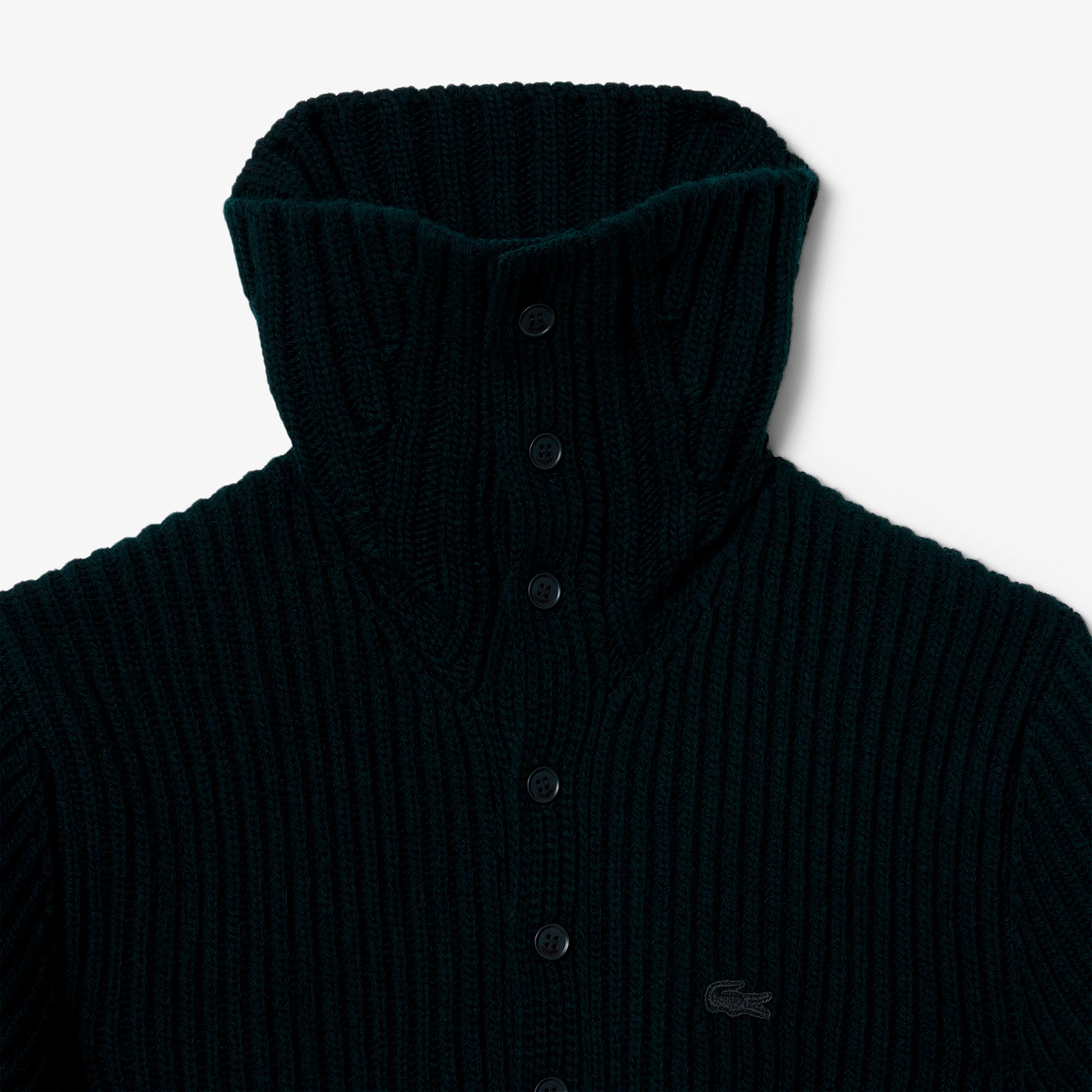 『FW25 Fashion Show』スタンドリブカラーニットポロセーター