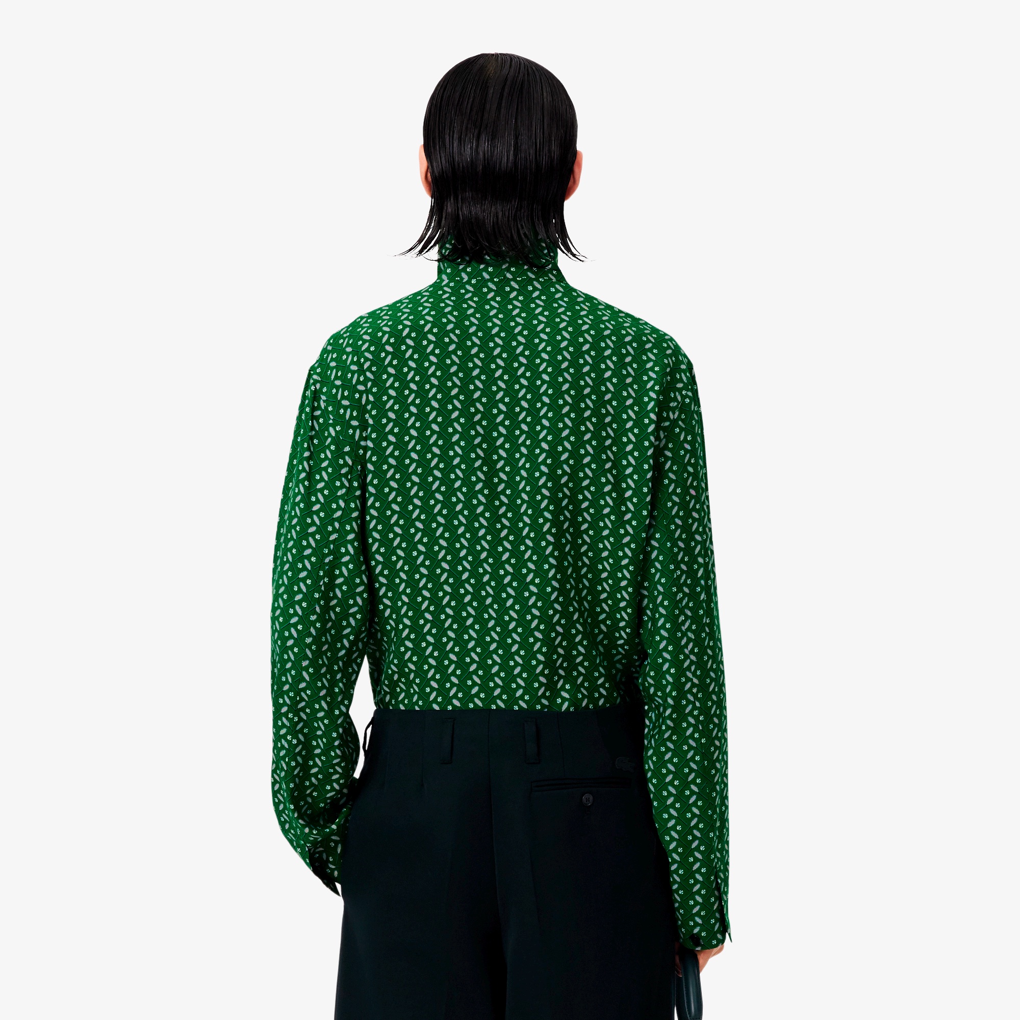 『FW25 Fashion Show』オールオーバーテニスプリントサテンシャツジャケット