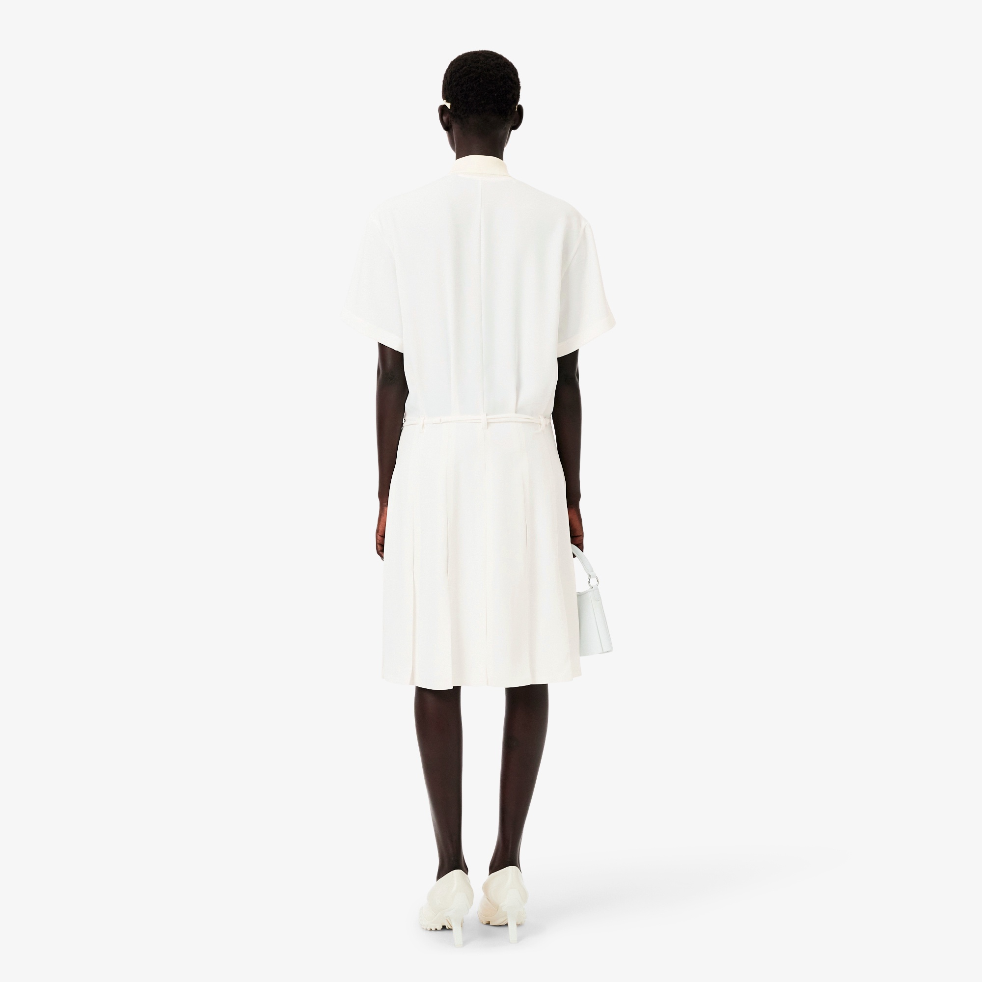 『FW25 Fashion Show』ネームステッチポロカラープリーツドレス