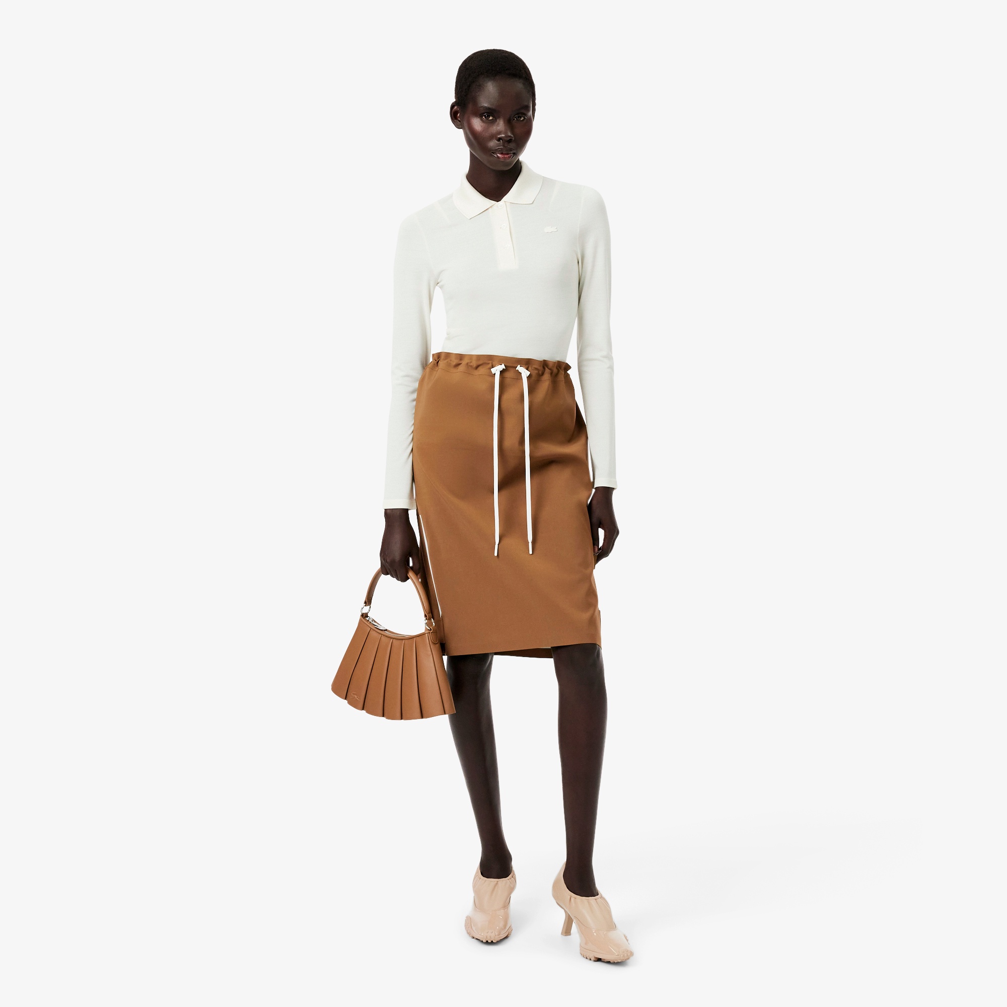 『FW25 Fashion Show』ウールブレンド配色スカート